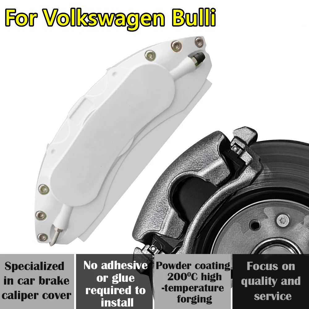 For VW Volkswagen Bulli Car Brake Caliper Cover Aluminum Alloy Metal Kit