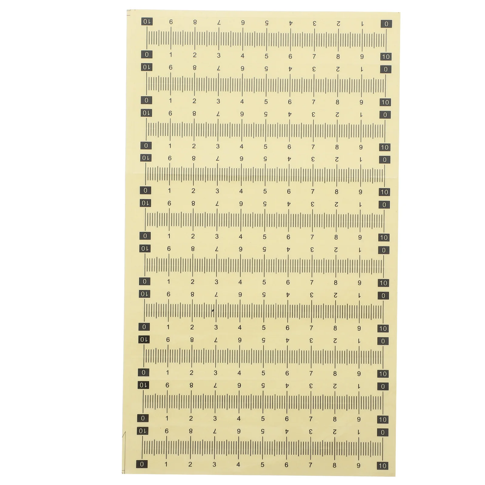 Nastro adesivo per righello con scala da 20 strisce Adesivo di misurazione impermeabile facile da applicare per applicazioni di pesca in barca fai-da-te per la lavorazione del legno