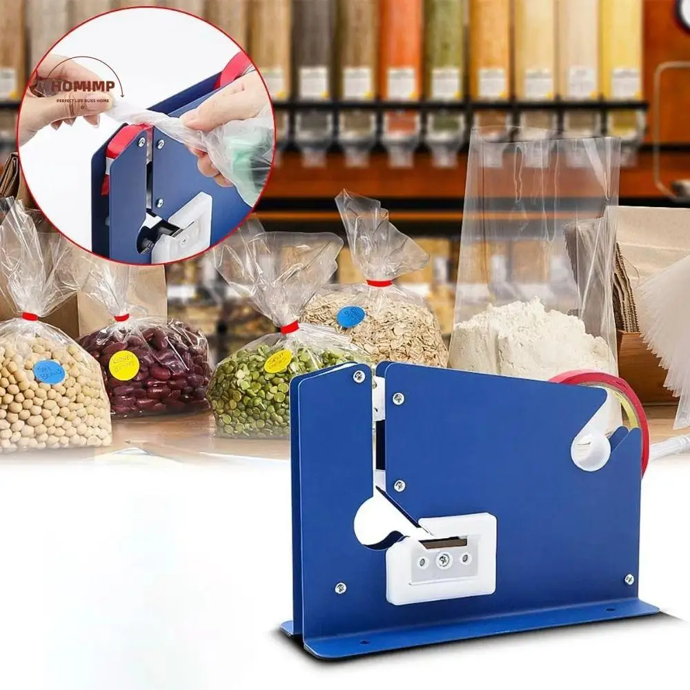 

Stainless Steel Metal Bag Sealer Anti-Slip Design Manual Operation Bag Sealing Machine Durable Compact Portable Bag Sealer