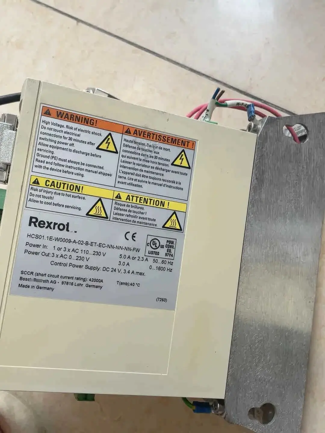 HCS01.1E-W0009-A-02-B-ET-EC-NN-NN-NN-FW Сервопривод для Rexroth