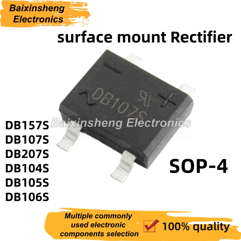 50PCS DB157S DB107S DB207S DB104S DB105S DB106S SOP-4 Surface Mount Rectifier