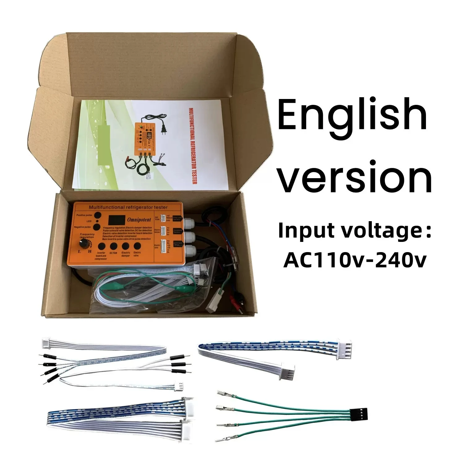 8 In 1 Inverter Refrigerator Detector Multifunctional Refrigerator Tester Pulse Solenoid Valve Test