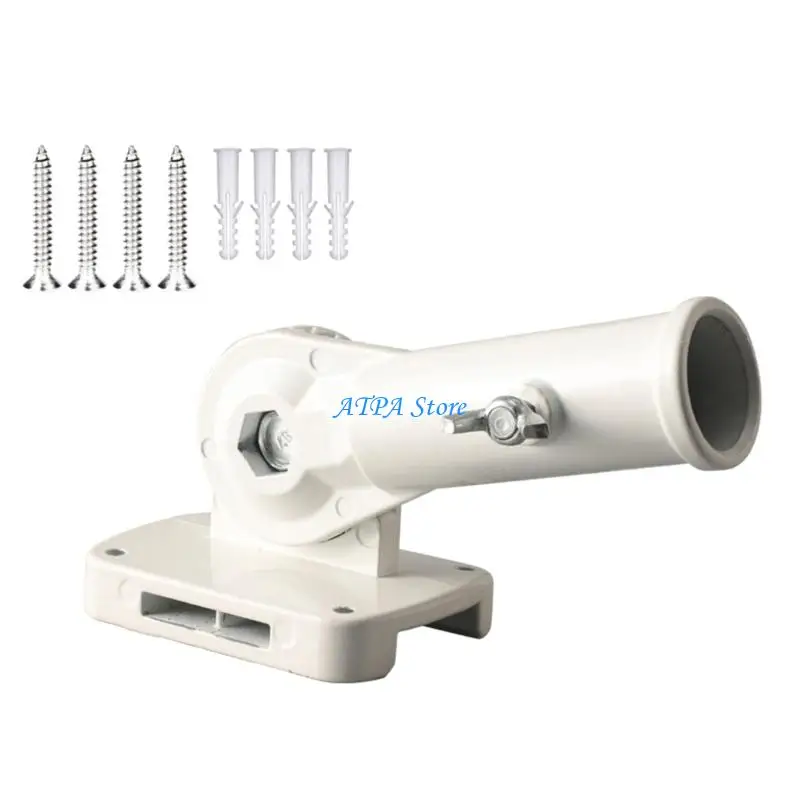 

U13C Adjustable RVs Flag Poles Mount 180 Degree Rotation Double Hole Design Easy Install