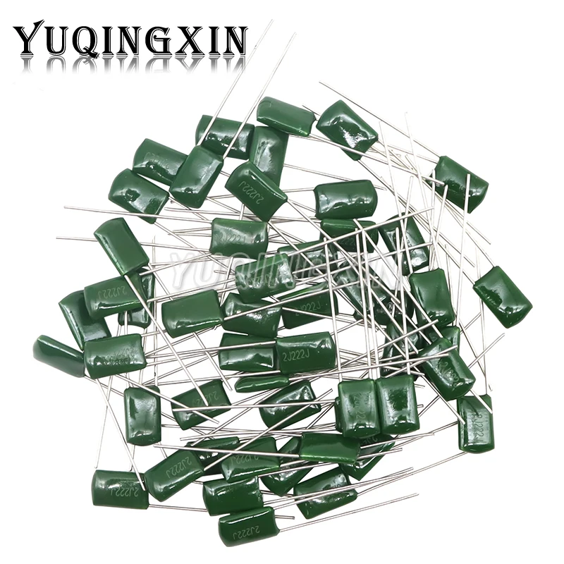 50pcs Polyester film capacitor 630V 1nF 1.5nF 10nF 22nF 33nF 47nF 2J102J 2J152J 2J222J 2J472J 2J682J 2J103J 2J223J 2J333J 2J473J