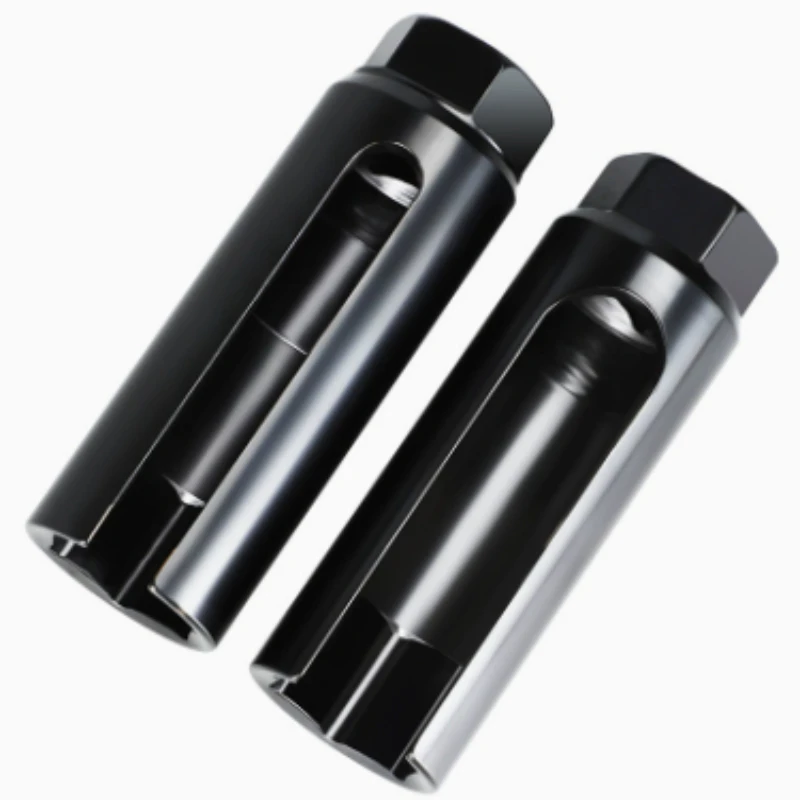 1PCS Oxygen Sensor Socket for Automotive Sensor Removal Tool 22mm slotted sensor socket Chromium Molybdenum Steel Black