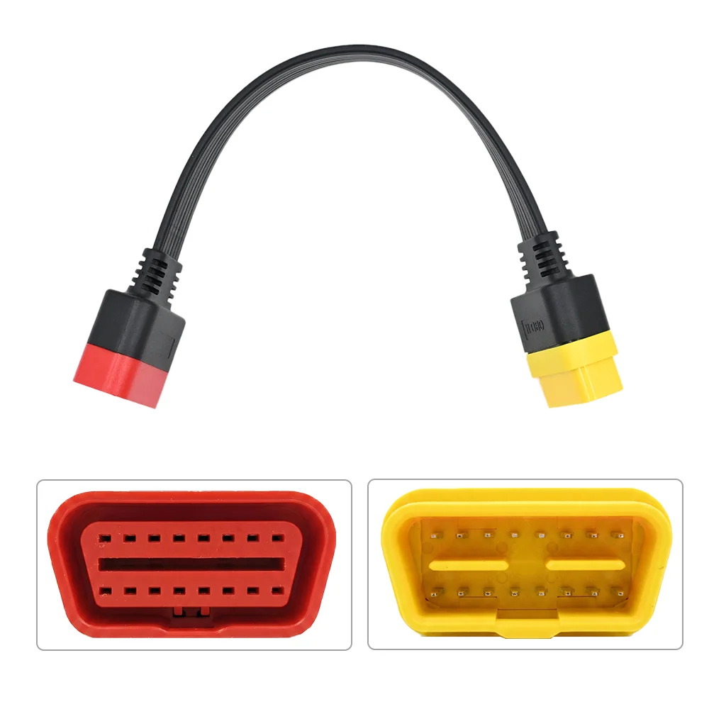 OBDII 36 cm Verlängerungskabel, professionelle Kfz-Diagnose für Thinkdiag Easydiag OBD2-Stecker, 16-poliges Diagnose-OBD2-Kabel