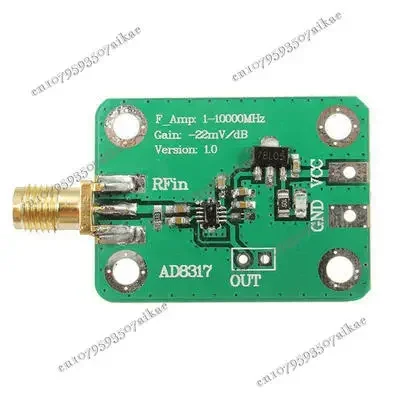 Radio frequency microwave logarithmic detector power meter AD8317