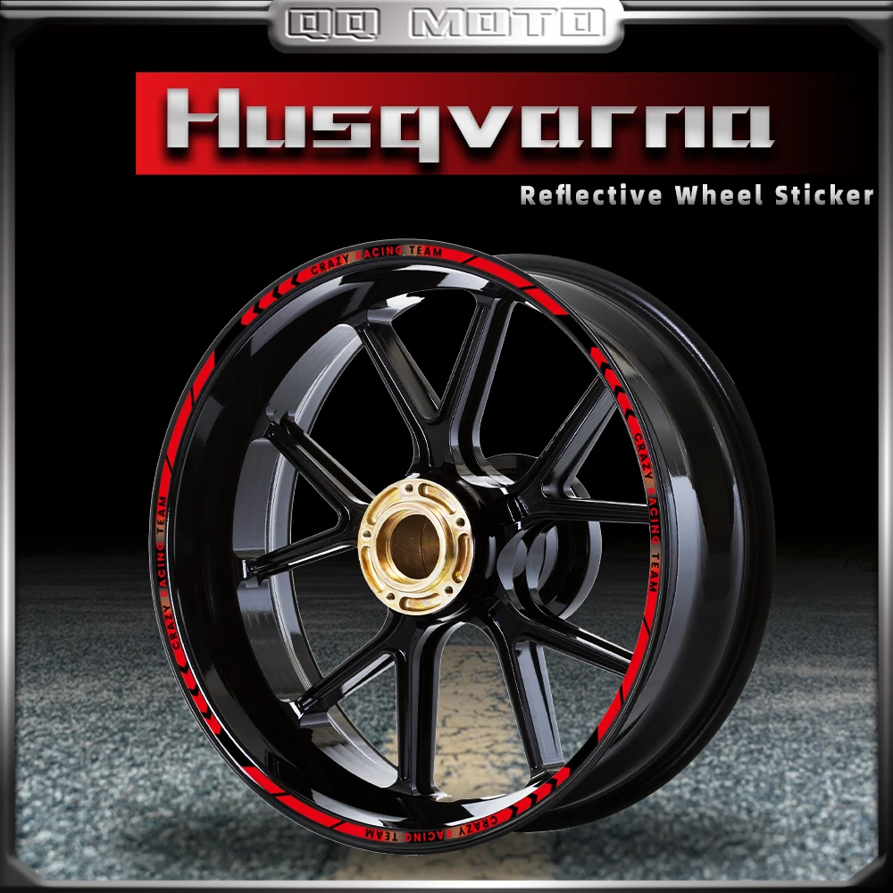 

For Husqvarna Wheels Hub Stickers Decal Tire Reflective Stripe Tape Husqvarna 701 TC 125 250 FC450 FC250 FC350 FE TE