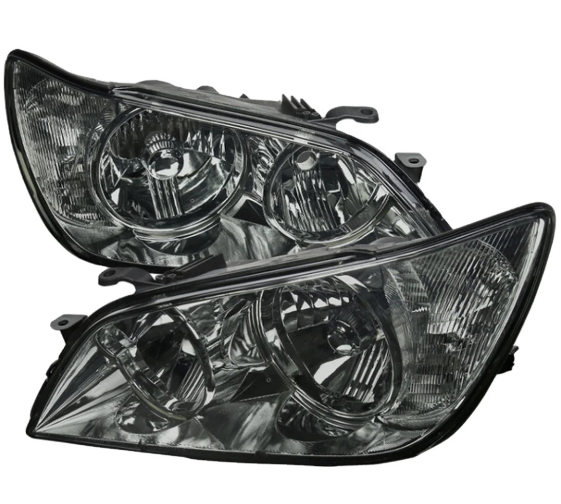 Hot-selling Front light Factory Style Crystal Headlights  FOR 2001-2005 Lexus IS300 (Chromed /Smoke)