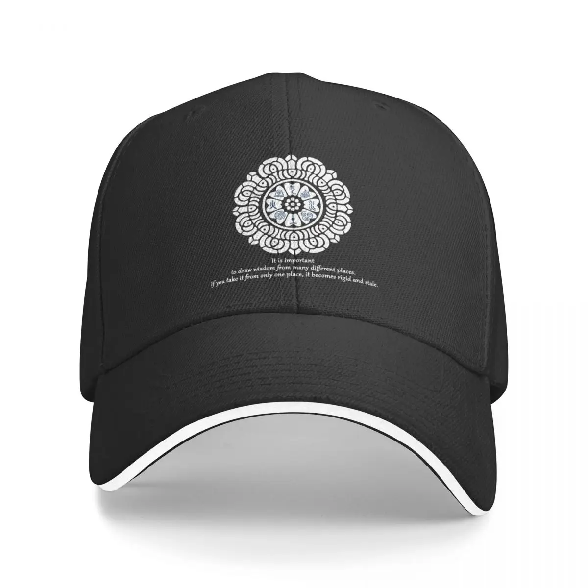 Wisdom of the White Lotus Baseball Cap Custom Cap Hat Man Luxury Military Cap Man Icon Women's Hats For The Sun Men's