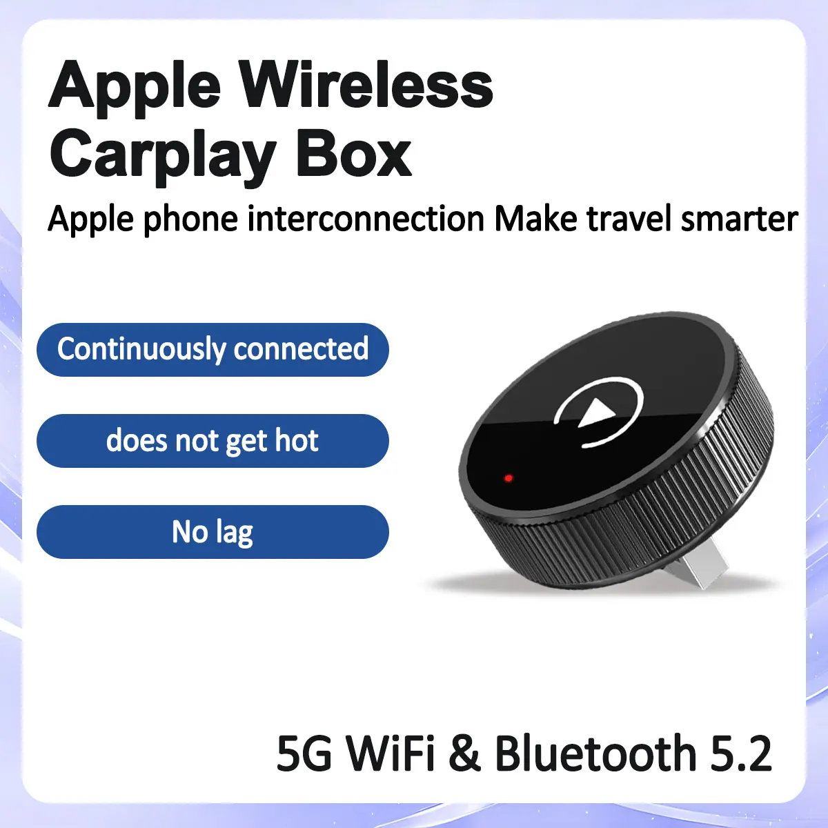 Smart 2in1 AI Box For Car With Wired CarPlay Car Intelligent Systems Wireless CarPlay Dongle Wireless Android Auto Adapter