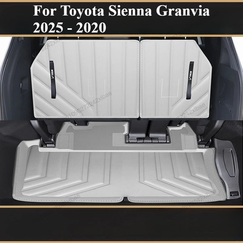 Водонепроницаемый коврик в багажник для багажника — обновленная версия грузового вкладыша из ТПЭ для Toyota Sienna ‌   Гранвия 2025 2024 2023 2022 2021 2020