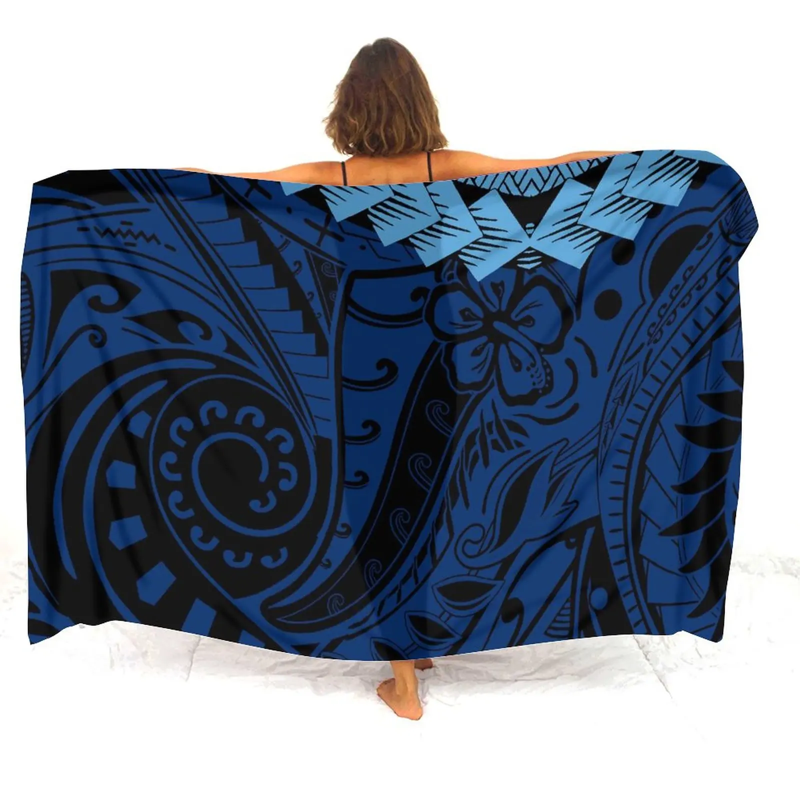 Ilha sarong feminino samoan bikini cover upsarongs praia envoltório polinésia personalizado impresso sarong sol-protetor roupas de praia
