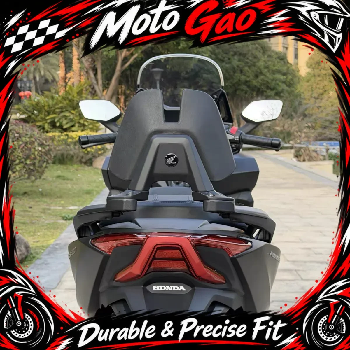 【Precise Fit】FOR HONDA FORZA 350/ NSS 350 Modified Rear Backrest; NSS350 Comfort Rear Backrest with Aluminum Alloy Bracket Base