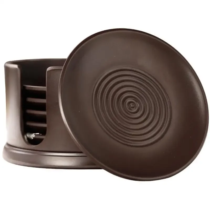 

Tea Coaster Kung Fu Tea Ceremony Tea Set Insulation Mat Cup Holder Japanese Household Ebony Combination Set Accessories