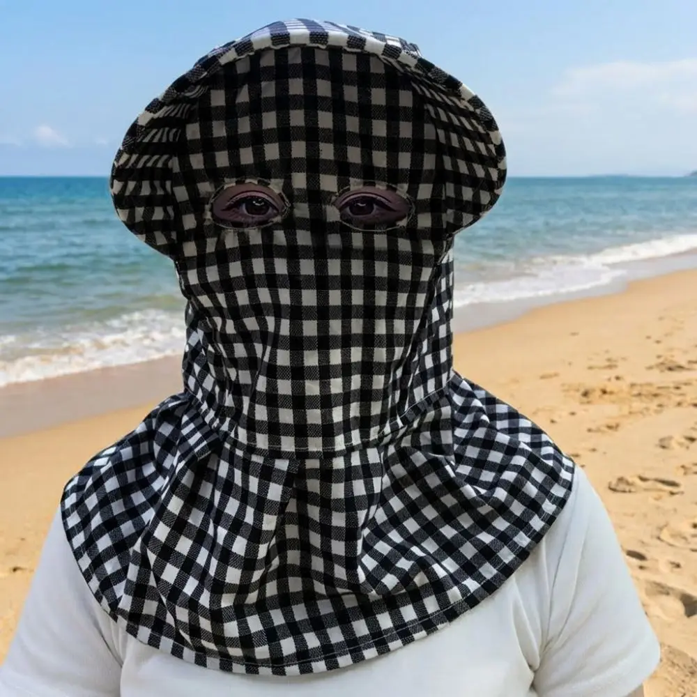 Wide Brim Face Mask Sun Hat UV Protection Breathable Tea Picking Work Hat Lightweight Full Wrap Fisherman's Hat Summer Outdoor