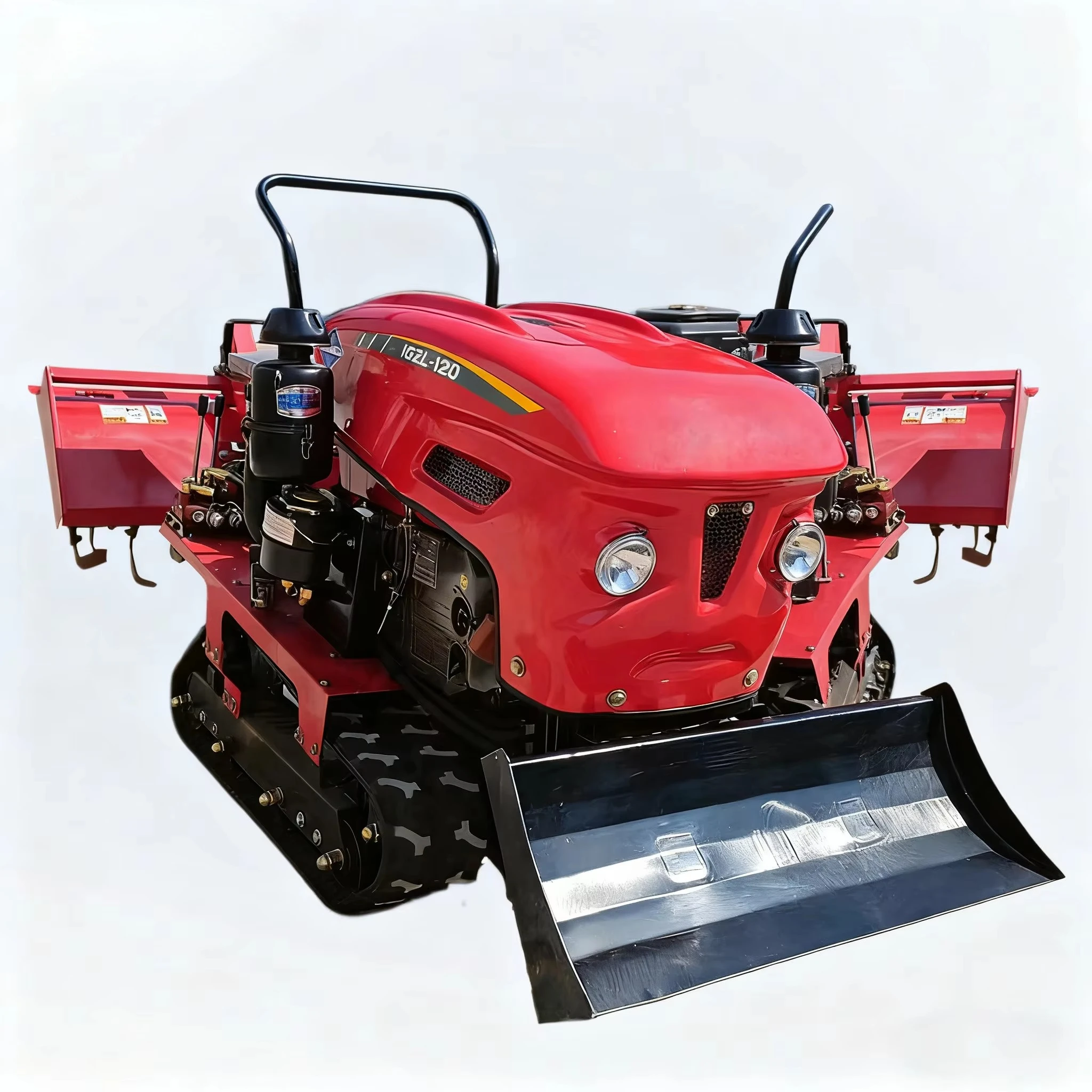 Multifunctional Rotary Tiller Agricultural Machinery Rotary Cultivator Mini Crawler Tractor Price