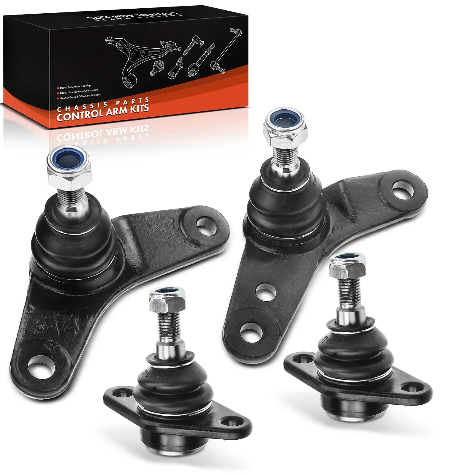 Set di 4 bracci di controllo inferiori esterni per assale anteriore Frankberg per MINI Mini R50 R53 Mini Cabriolet R52 2001-2007 K500006 K500111