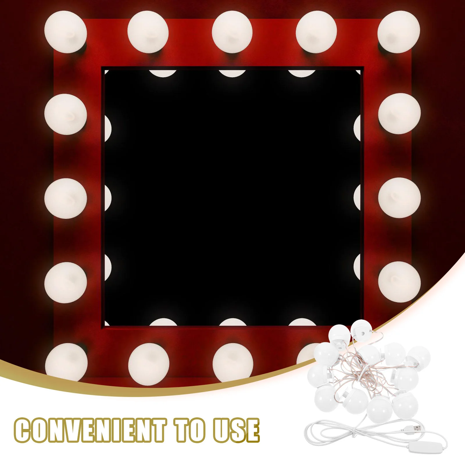 

12pcs Led Mirror Front Lamp Brightness Adjustable Makeup Light For Vanity Bathroom Dressing Table Lighting Mirror Bulbs