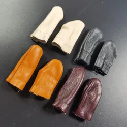 5Pairs Thimble Leather Finger Protector Cowhide DIY Handmade Finger Cot Random Color Index Thimble Guard Sewing Tools