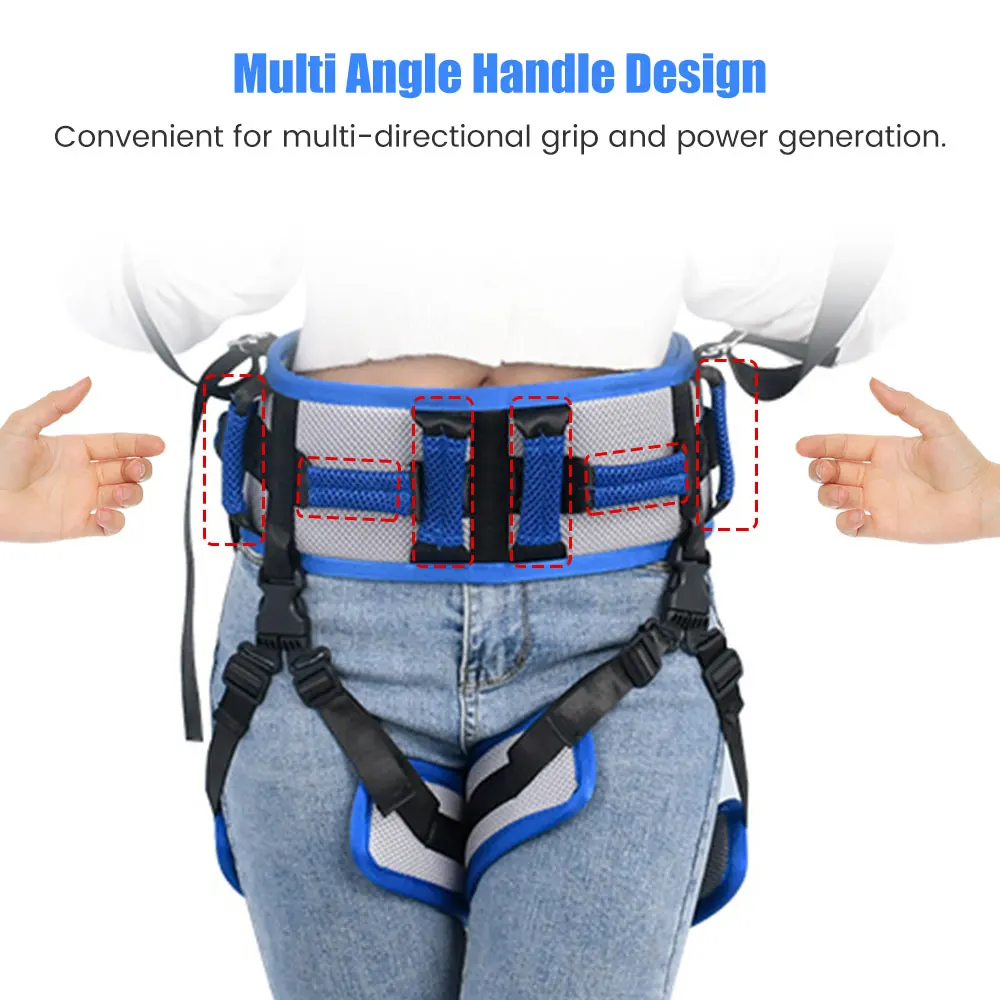 Transfer Gait Lift Belt Adjustable Mobility Walking Assist Support Elderly Senior Bariatric Handicap Patient Moving Safety Care