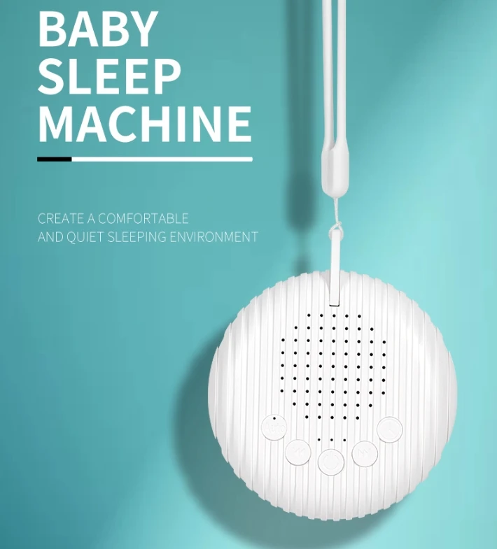 Noise Machine White USB Rechargeable Timed Shutdown Sleep Sound Machine Musical sleep instrument  For Sleeping Office Travel