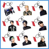 2024 Popular Korean Star Men's Team Member Hongjoong Seonghwa Yunho Yeosang Peripheral Keyring Acrylic Keychain Pendant Toy Gift