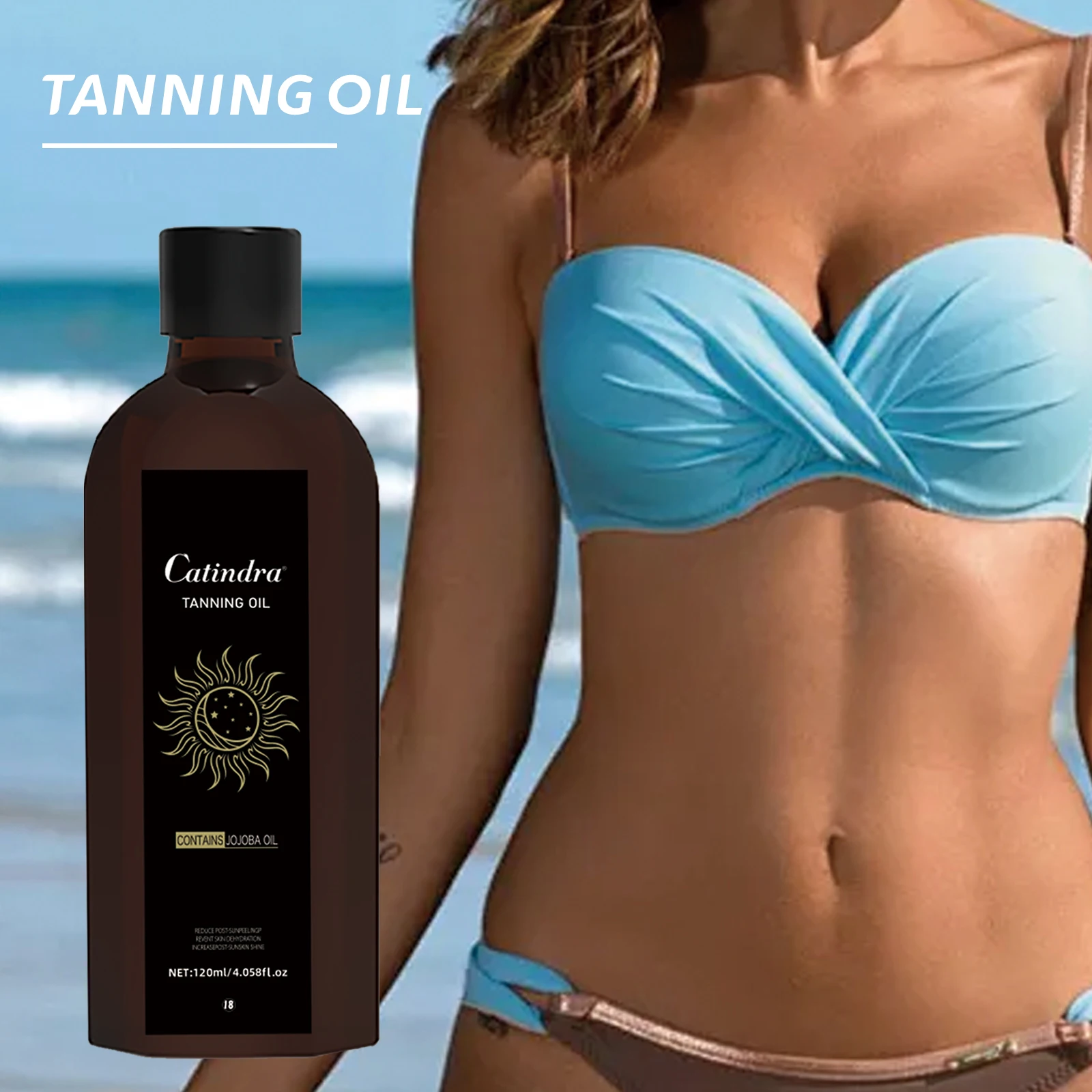 

120ml/4.058fl.oz Summer Tanning oil18 Intensive Sunscreen Beach Essential Sunscreen Tanning oil Unisex General Purpose