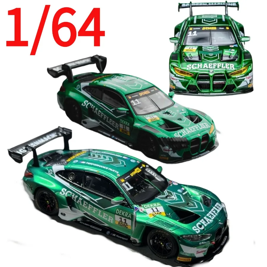 MYSTERIOUS Diecast 1:64 BMW M4 GT3 One-Eyed Livery Alloy Car Model Play Vehicles Collectible Model Cars Toys for Boys Gift