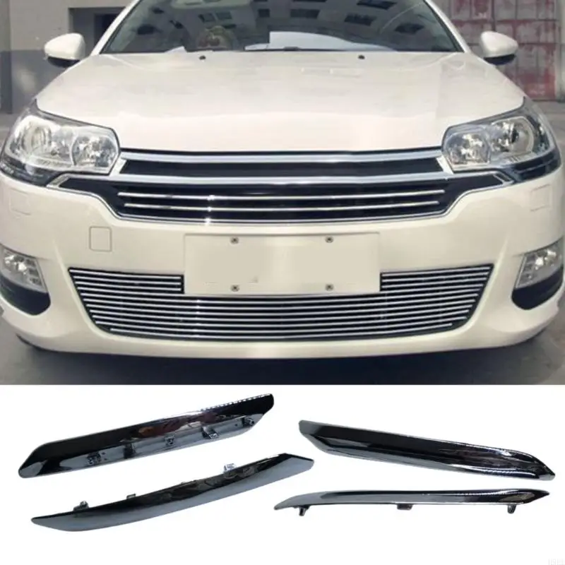 

4Pcs Car Exterior Accent Strips Auto Bumper Decorative Covers set for C5 H9EE