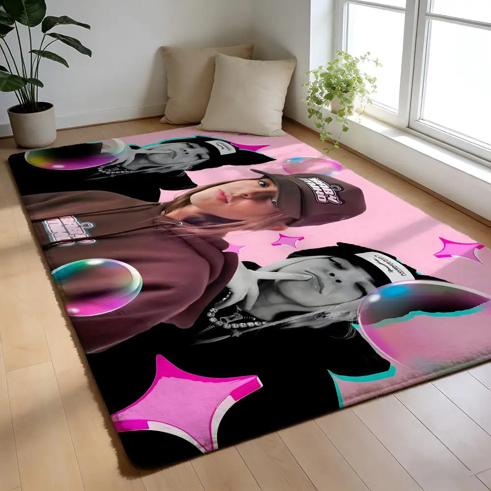 

Floor Mat Soft Flannel Rug Non-Slip Absorbent Mat for Bathroom Bedroom Home Decor Singer Y-Young Miko