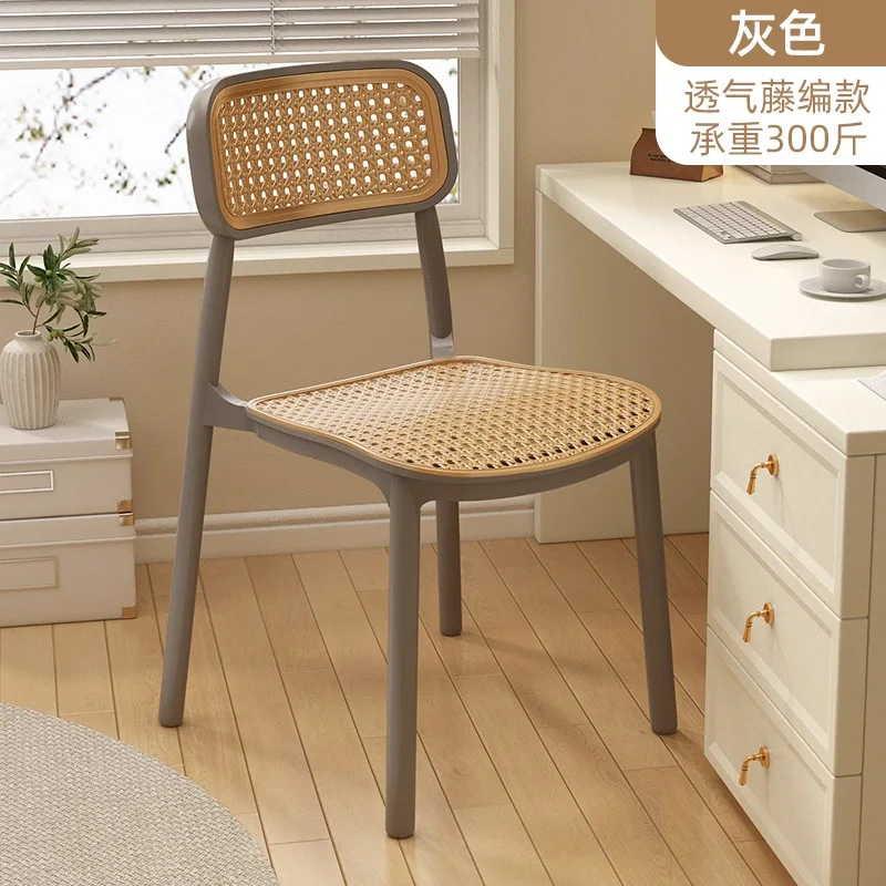 Comfortable Long-Sitting Office Chair – Student Dorm Computer Chair with Backrest, Rent Apartment & Girls' Bedroom Makeup Stool