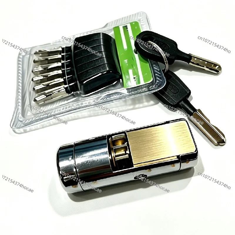 Door Lock Cylinder, Gear Lock, Super Grade B / Grade C, 68/78/88mm, Replacement for Taineng Double-head Auto Lock