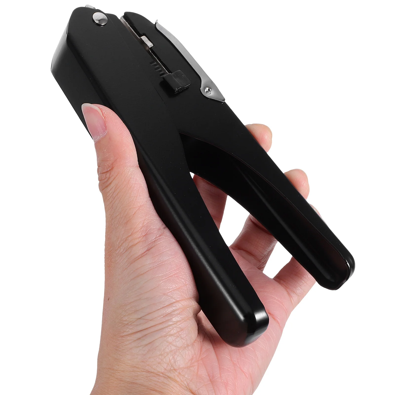 

Manual Id Card Badge Oval Hole Puncher Portable Durable Crafting Office Center Punch for Metal Manual Cutter Punch