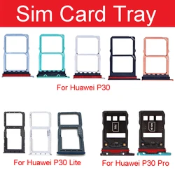 / Sim Card Tray Socket Adapter For HuaWei P30 Pro Lite Sim Card Reader Slot Connector Holder Replacement Parts