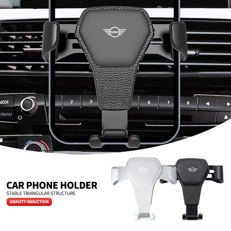 Auto Car Phone Holder Air Vent Clip Mobile Support For Mini Cooper JCW Works F54 F55 F56 F57 F60 R50 R52 R53 R55 R56 R57