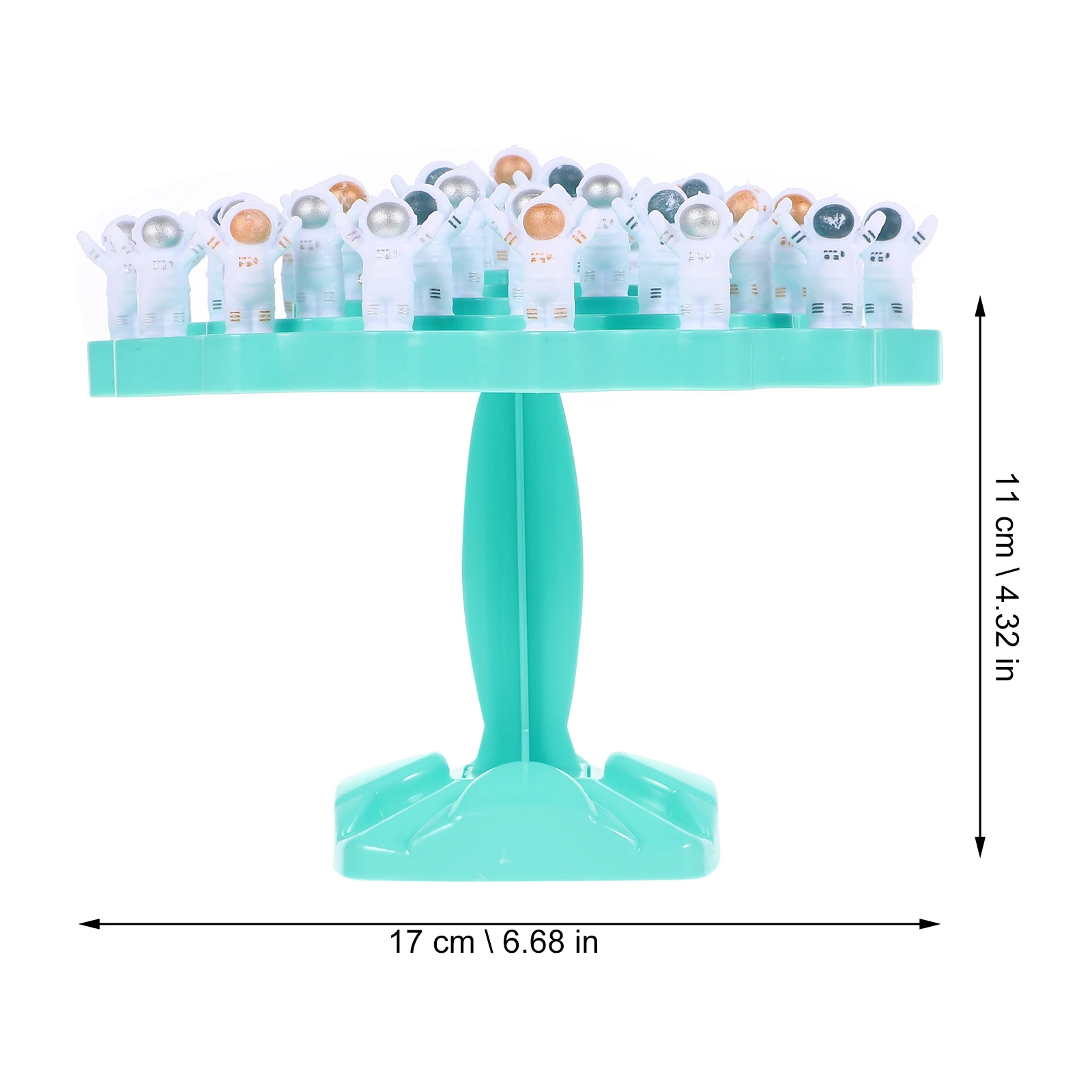 

1 set 1 Set Astronaut Blocks For Kids Toddler Plastic Balance Educational Stackable Plaything With Board Smooth Edges Cute