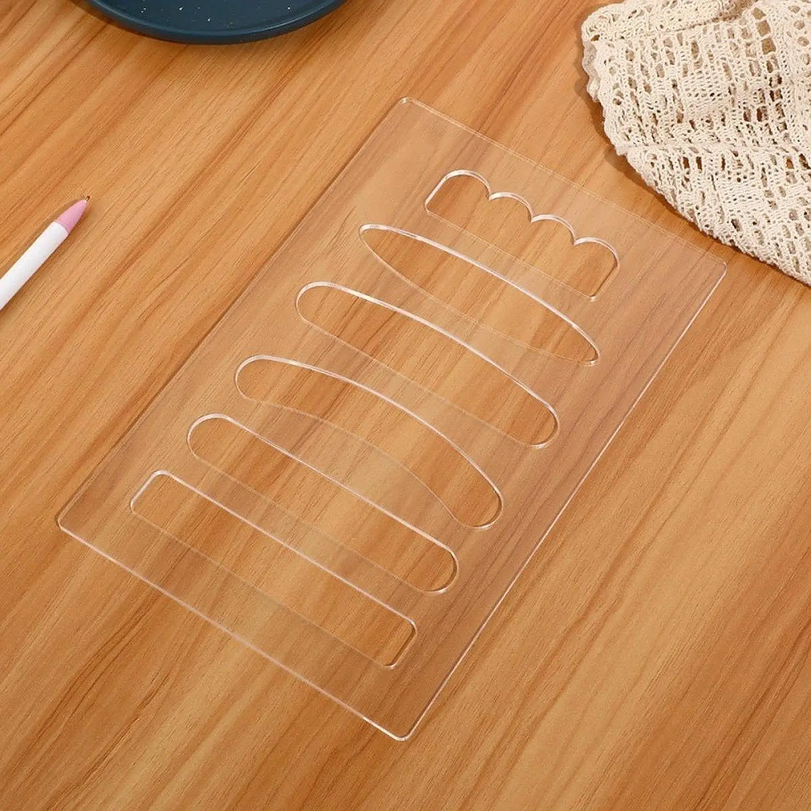 Clear Acrylic Grab Handle Router Template, Craft Template for Home, Kitchen