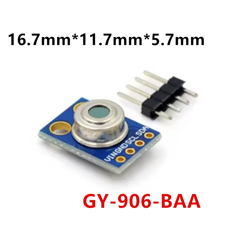 Módulo sensor infravermelho temperatura, GY-906-BAA, GY-906-BCC, GY-906-DCI, MLX90614ESF-BAA, MLX90614ESF-BCC, MLX90614ESF-DCI