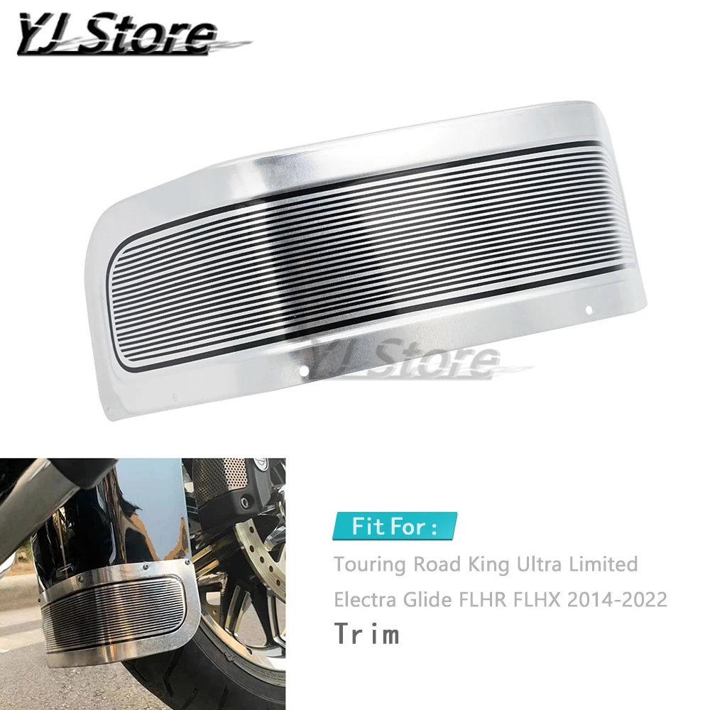 

Fit For Harley Touring Road King Ultra Limited Electra Glide FLHR FLHX 14-22 Motorcycle Front Fender Skirt Trim Protector Cover