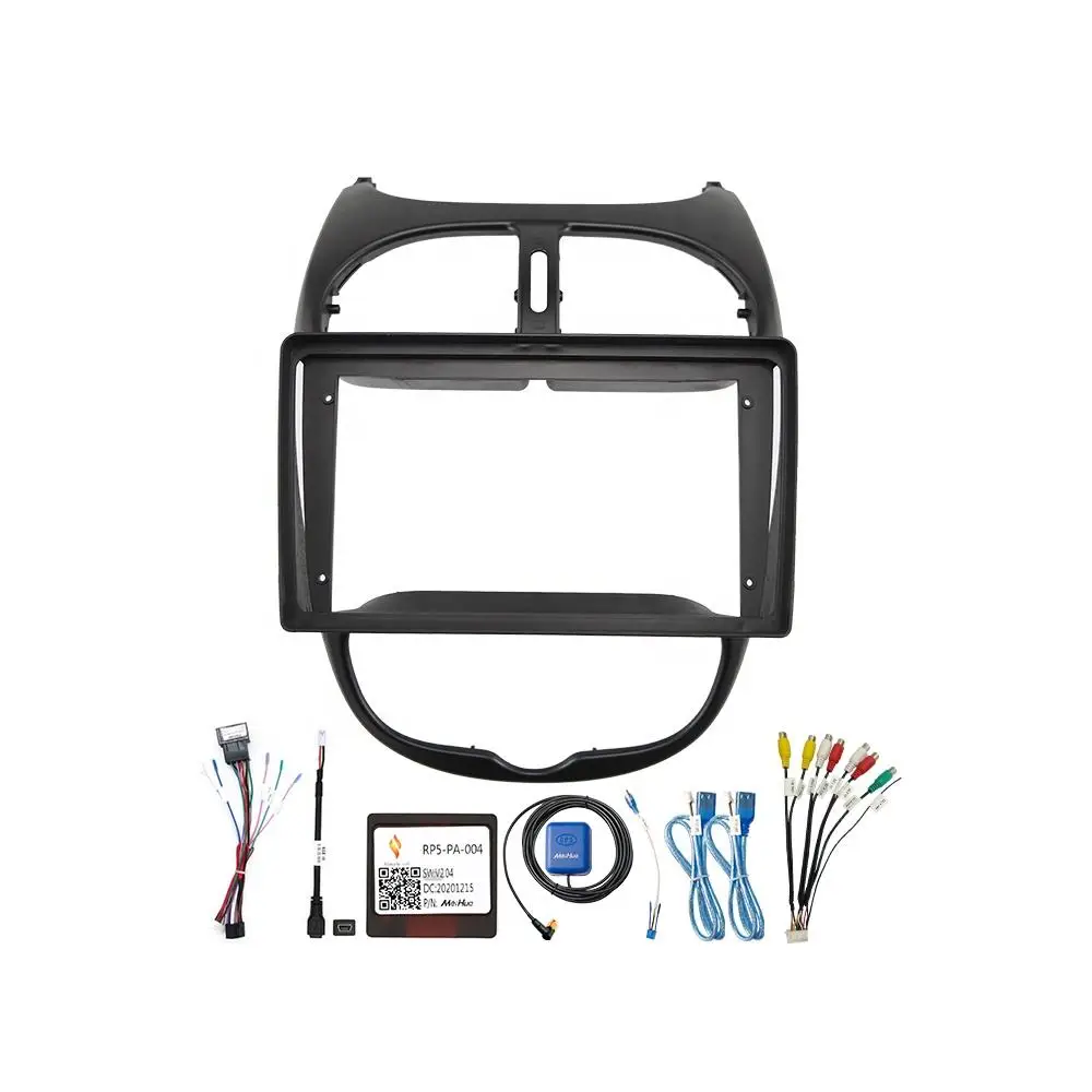 

Rhythm Car Dashboard Accessories Radio Frame Fascia Panel for Peugeot 206 2004-2008 for Car Radio Frame Old Car for New Parts