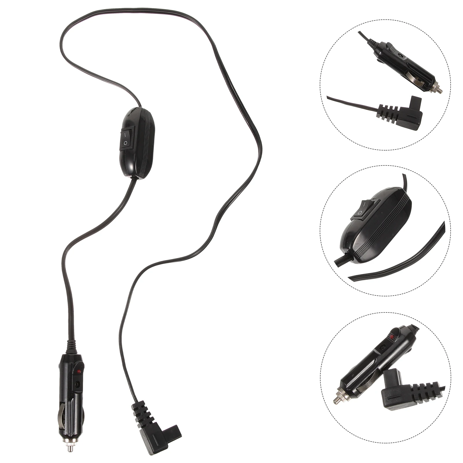 

Extension For 12V Cable With Switch Mini Fridge Power Cord Refrigerator Charging Tool Stable Power Cable Car Mini Fridge Adapter