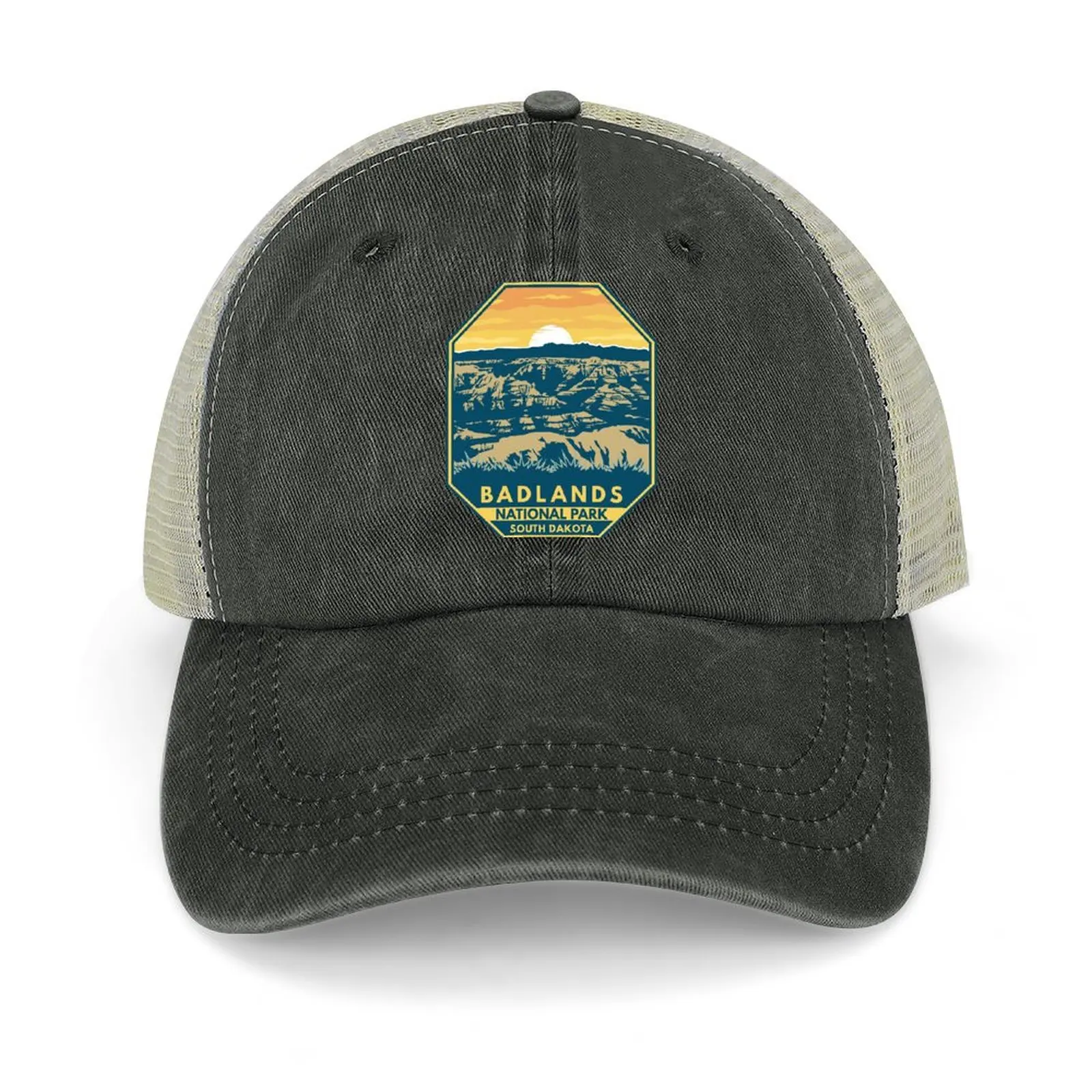 

Badlands National Park Sunset Retro Emblem Baseball Cap fishing caps man Vintage party Hat Women's Beach Outlet 2025 Men's