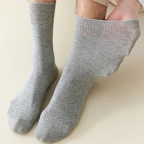 Imagen 2 del producto 3 par/lote Calcetines grandes para Hombre talla grande EU48,49,50 Calcetines informales de negocios antiolor para Hombre Sox Meias Calcetines para Hombre