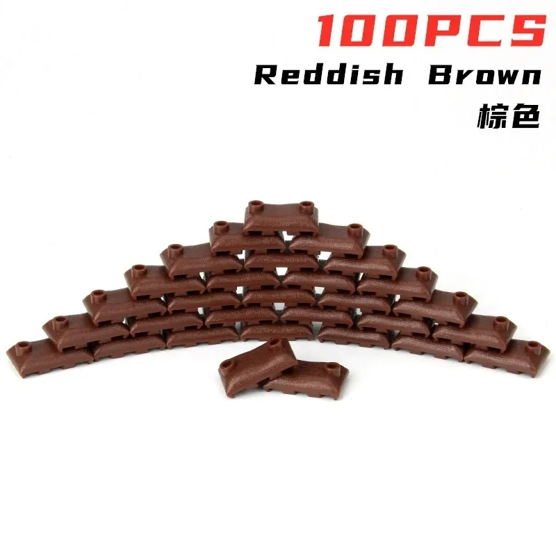 G-MOC 100pcs/lot Buildings Blocks WW2 Weapon Military Special Forces Sandbag Particle Assembles DIY Educational Bricks Kids Toys