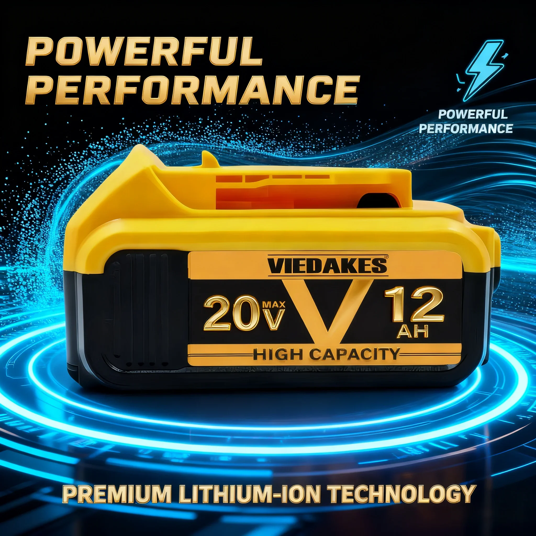8AH 10AH 12AH original 20V rechargeable tool battery☑ DCB200 DCB201 DCB205 DCB206✔18V 20v .For Dewalt 18V 20V tool battery✪