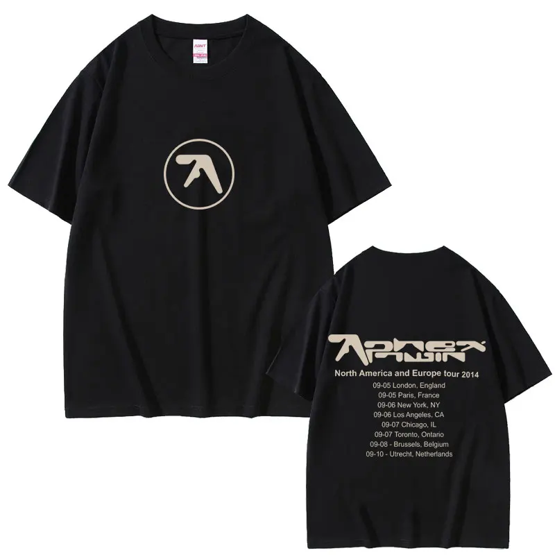 

Aphex Twin Tour 2014 T-shirt Men Women Casual Cotton Vintage T Shirts Men's Fashion Oversized Short Sleeve T-shirts Streetwear
