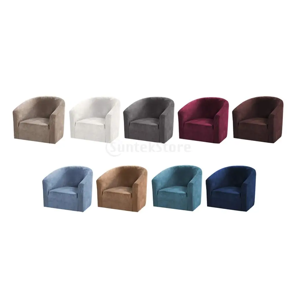 Verschiedene Farben Stretch Samt Stuhl Sofa Schonbezug – Rutschfestes, weiches Couchsofa