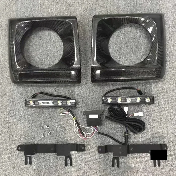For Mercedes Benz W463 G class G55 G500 350 G63 DRL daytime running light headlight frame lamp cover driving Car accessories