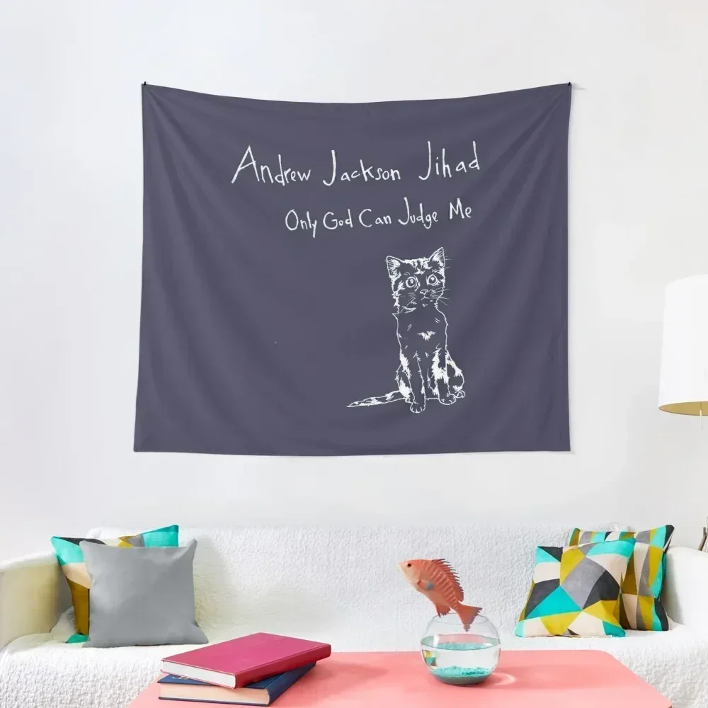 

Andrew Jackson JihadOnly God Can Judge Me inverted Tapestry Outdoor Decor Room Design Decoration Wall Korean Room Decor Tapestry